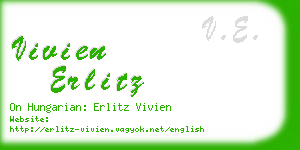 vivien erlitz business card